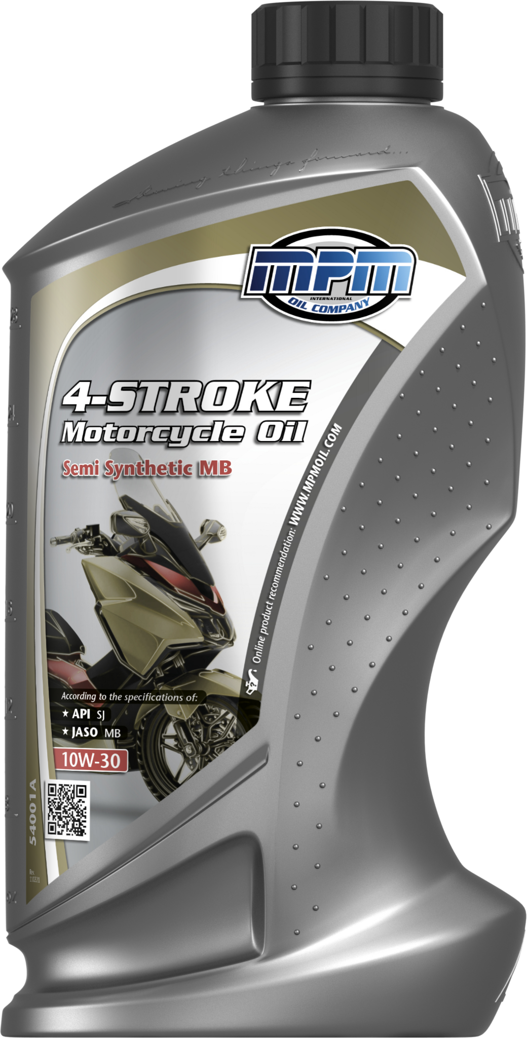 MPM 10w30 4 takt Scooter motorolie l Half Synthetisch l 1 liter l 54001A