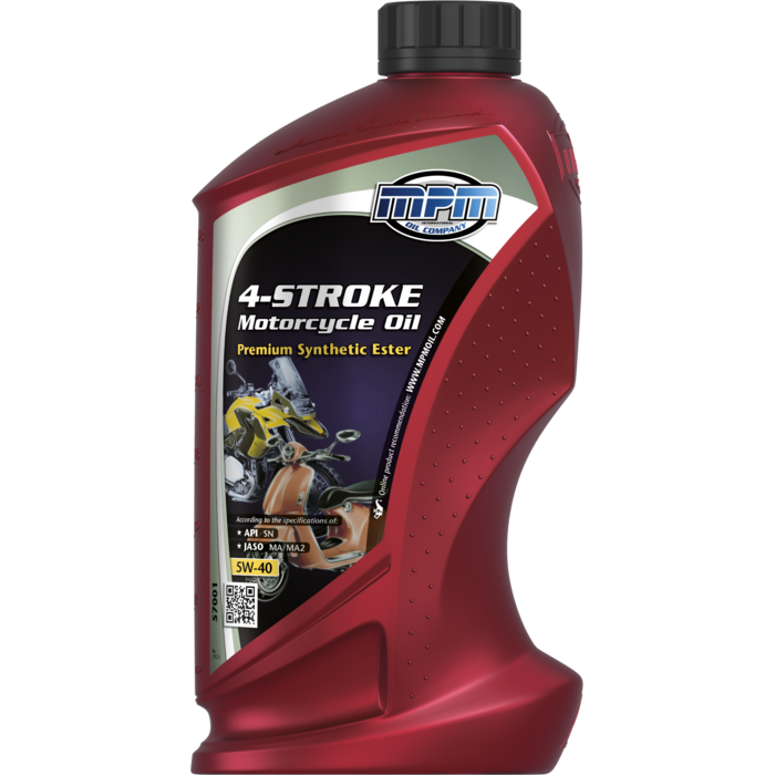 MPM 4 Takt Motorfiets 5W40 Motorolie JASO Ma2 - 1 Liter 57000