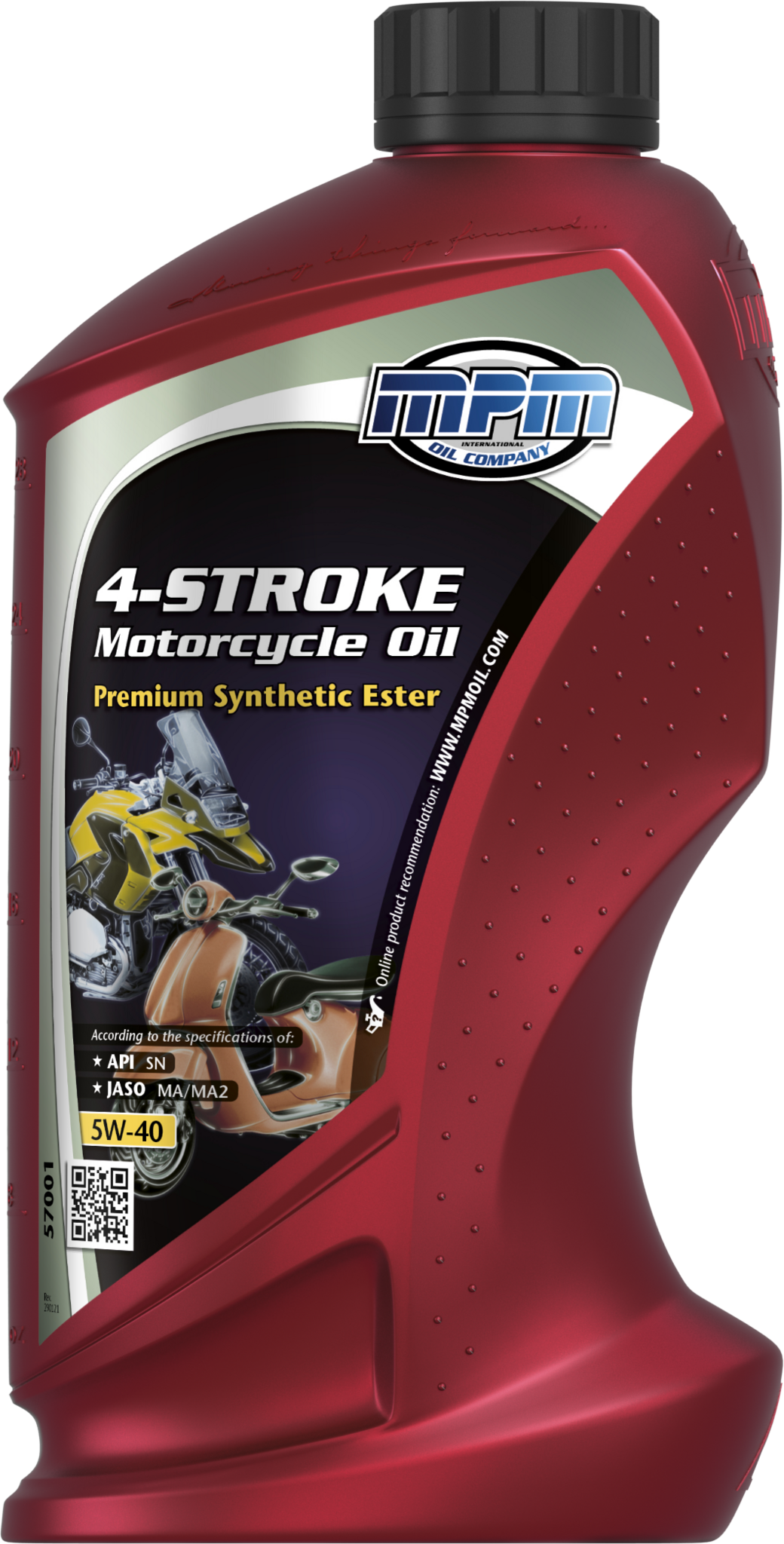 MPM 4 Takt Motorfiets 5W40 Motorolie JASO Ma2 - 1 Liter 57000