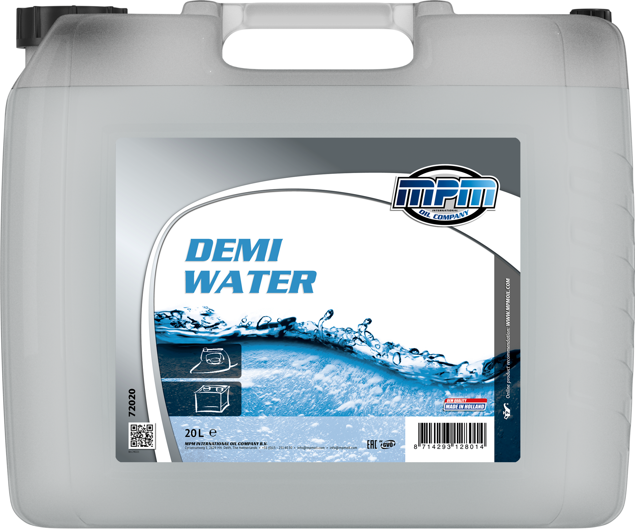 MPM Gedemineraliseerd water - 20 Liter 72000