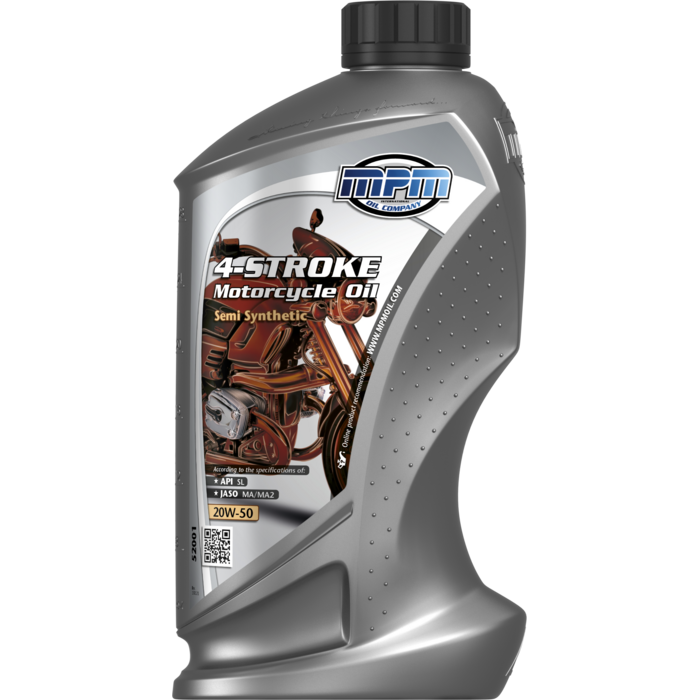MPM 4-takt Motorfiets Olie 20W50 Semi Synthetisch | 1 Liter | 52001