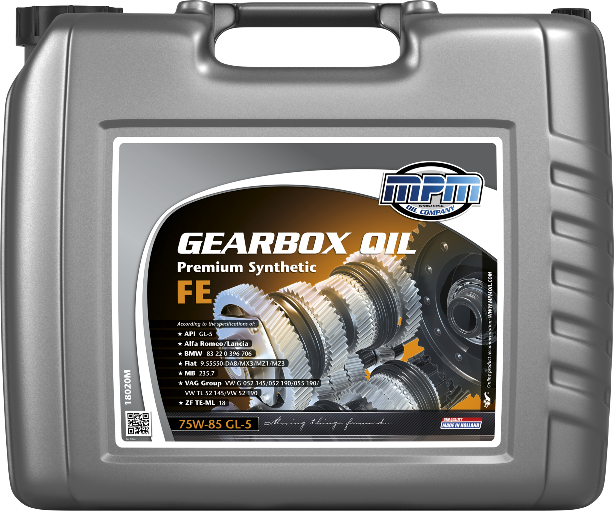 MPM Versnellingsbak Olie 75W85 GL5 Synthetisch FE | 20 Liter | 18020M