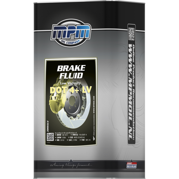 MPM Remvloeistof DOT 4+ Lage Viscositeit 5 Liter 20005LV