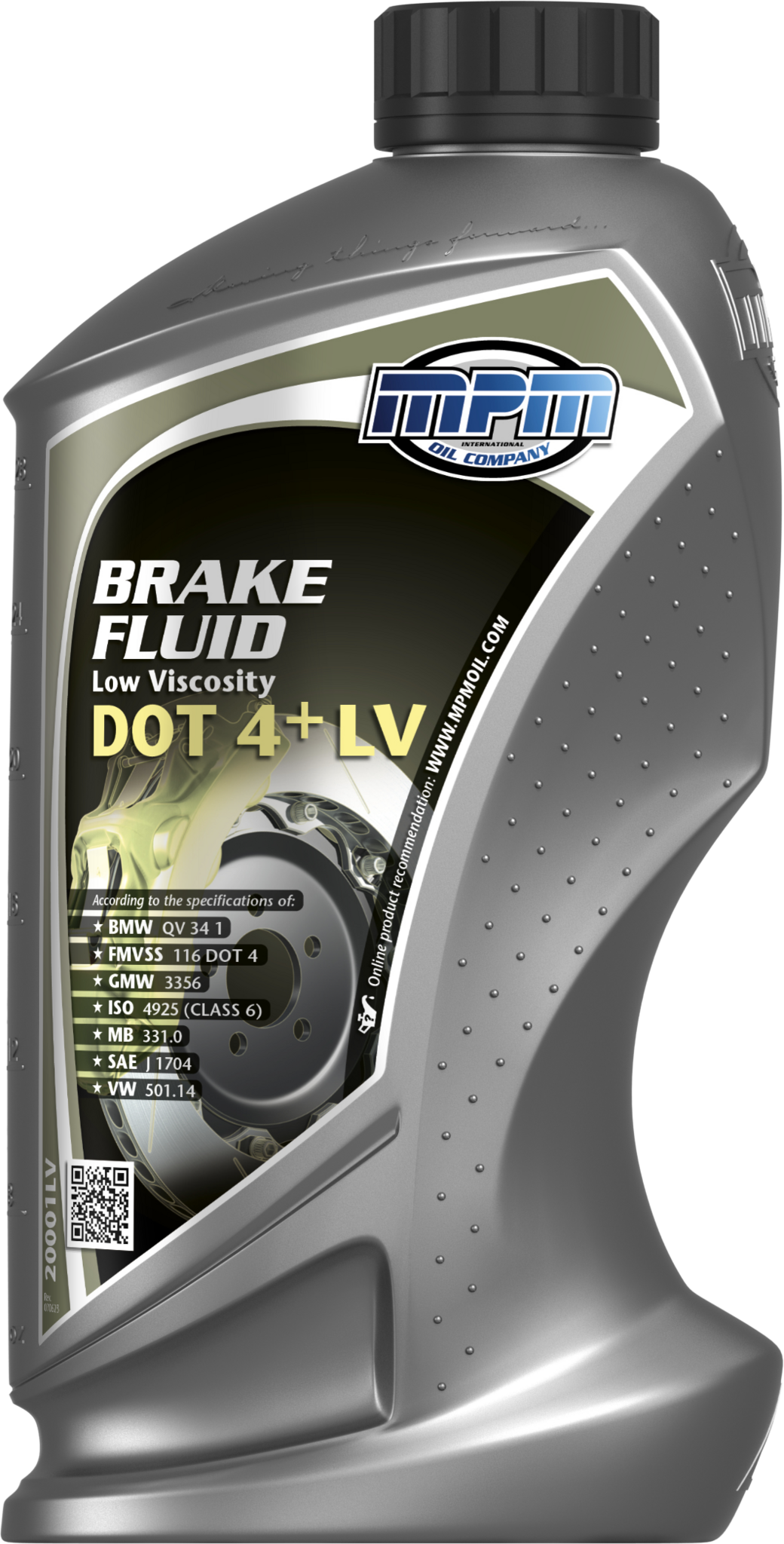 MPM Remvloeistof DOT 4+ Lage Viscositeit 1 Liter 20001LV