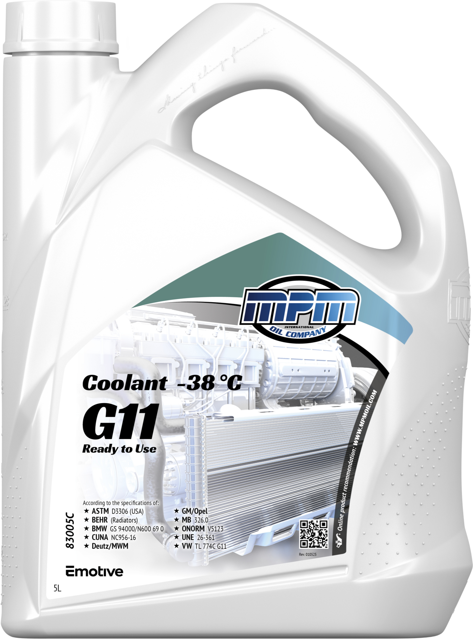 MPM KOELVLOEISTOF -38 GROEN MPM 5 LITER