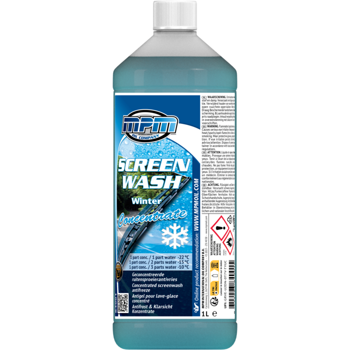 MPM WINTER SCREENWASH GECONCENTREERD 1 LITER MPM