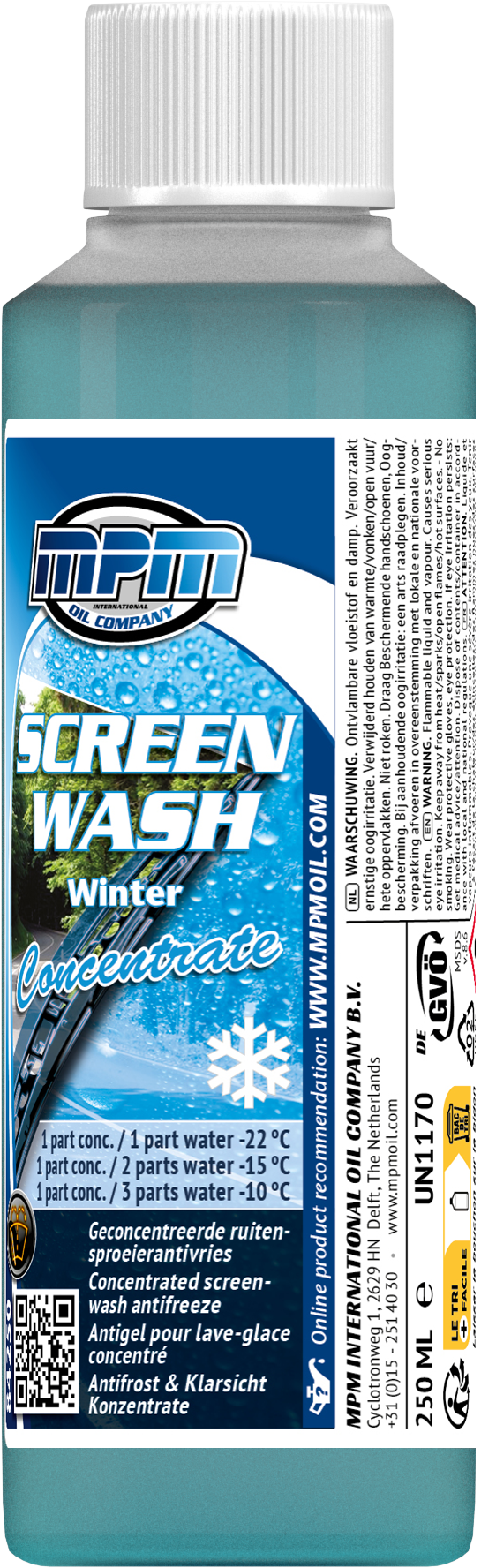 MPM 250 ml Winter ruitensproeiervloeistof geconcentreerd