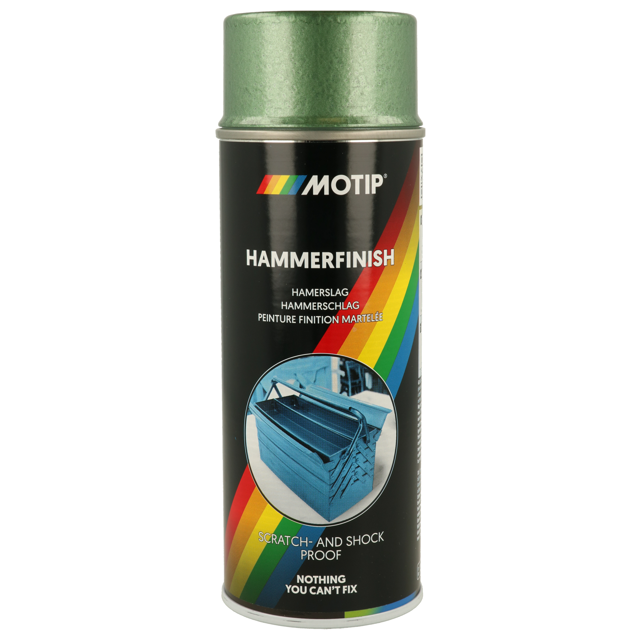 Motip Spuitbus hamerslag verf groen 400 ml 04012