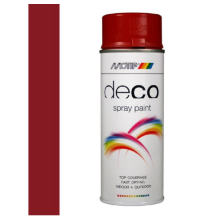 Motip Deco paint 400 ML ral 3003 Robijn rood HG