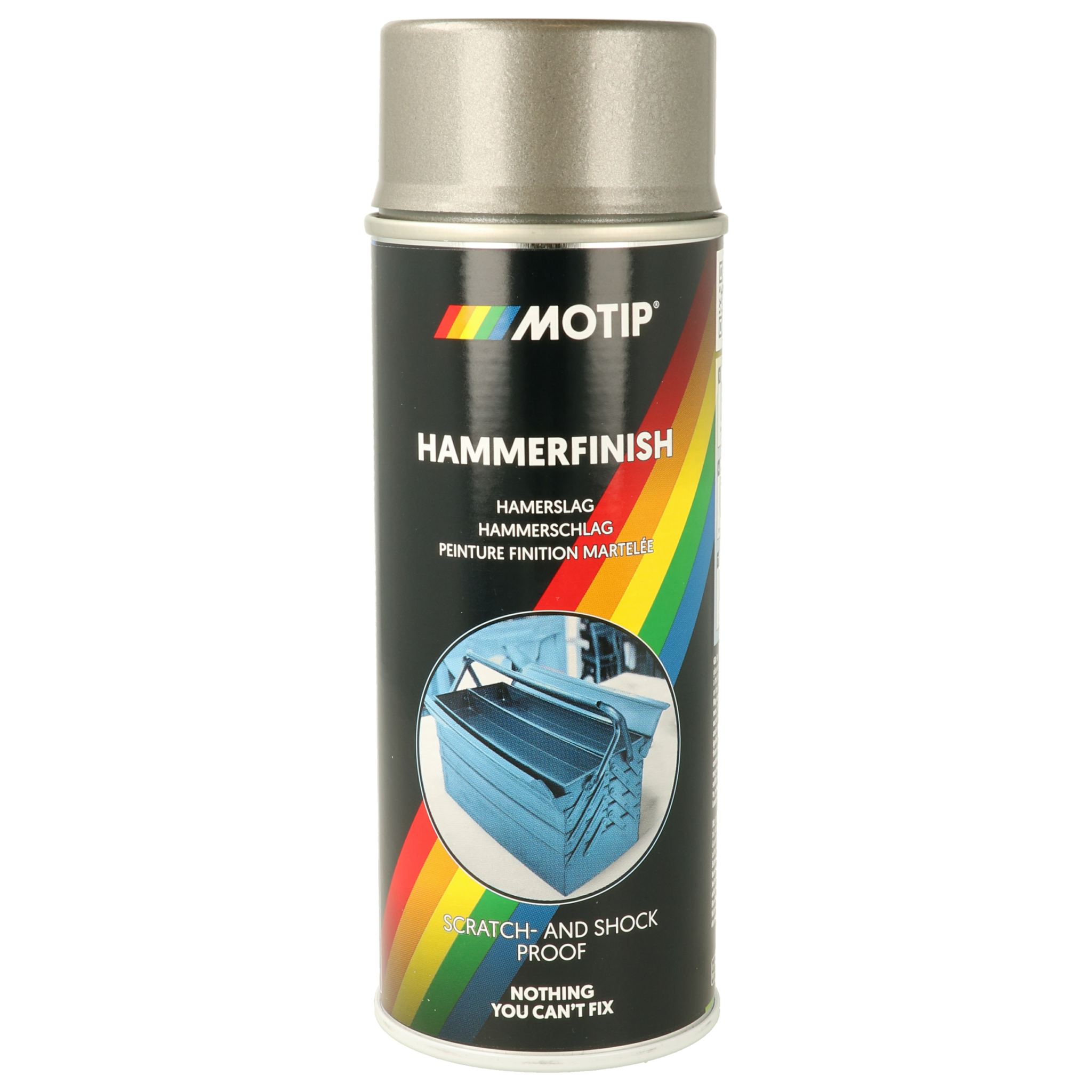 Motip Spuitbus hamerslag verf grijs 400ml 04014