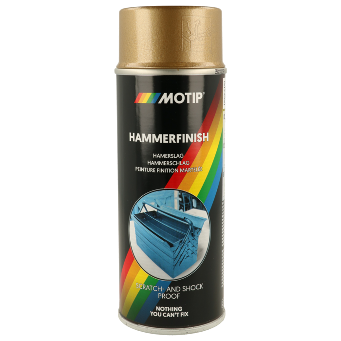 Motip Spuitbus hamerslag verf goud 400ml 04015