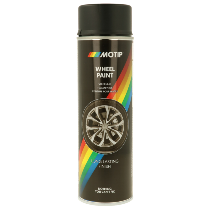 Motip Spuitbus velgenlak mat zwart 500ml 04019
