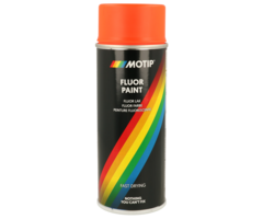 Motip Fluor verf rood | 400 ml spuitbus / spray | nummer 04020