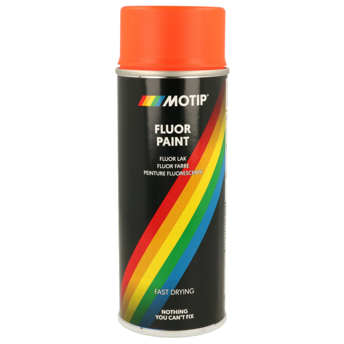 Motip Spuitbus fluor verf rood / oranje 400ml 04020