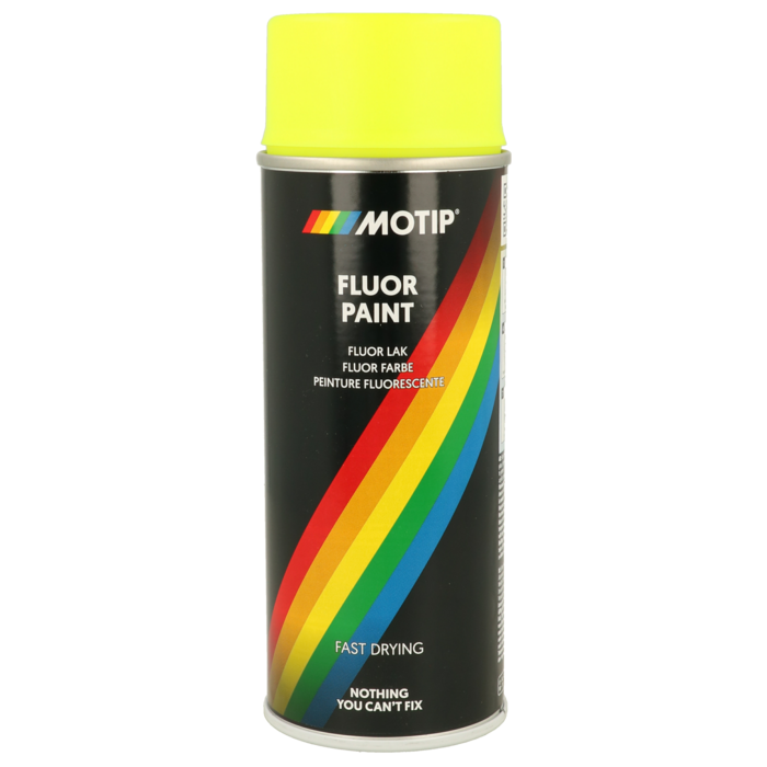Motip Spuitbus fluor verf geel 400ml 04022