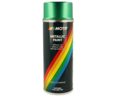 Motip Metallic verf groen | 400 ml spuitbus / spray | nummer 04043