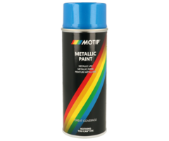 Motip Metallic verf blauw | 400 ml spuitbus / spray | nummer 04044