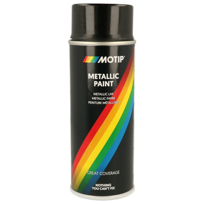Motip Spuitbus metallic lak zwart 400ml 04049