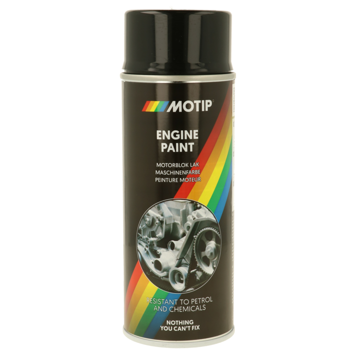 Motip Spuitbus motorverf zwart glans 400ml 04092