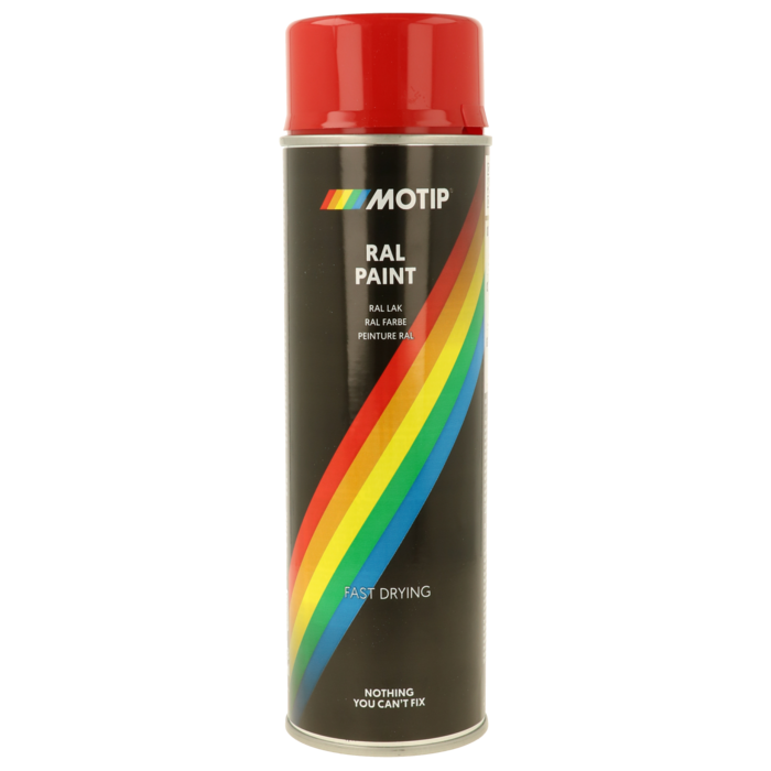 Motip Spuitbus rallye rood RAL3000 500ml 04105