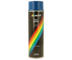 Motip Rallye blauw RAL 5010 | 500 ml spuitbus / spray | nummer 04106