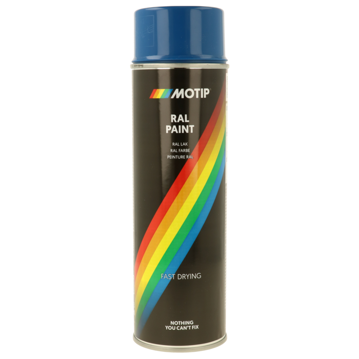 Motip Spuitbus rallye blauw RAL5010 500ml 04106