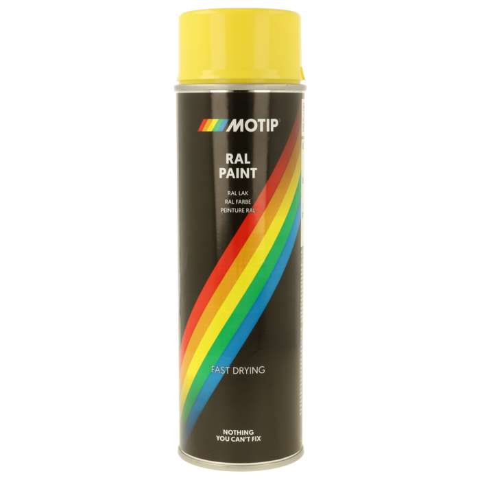 Motip Rallye Geel RAL 1018 | 500 ml spuitbus / spray | nummer 04108