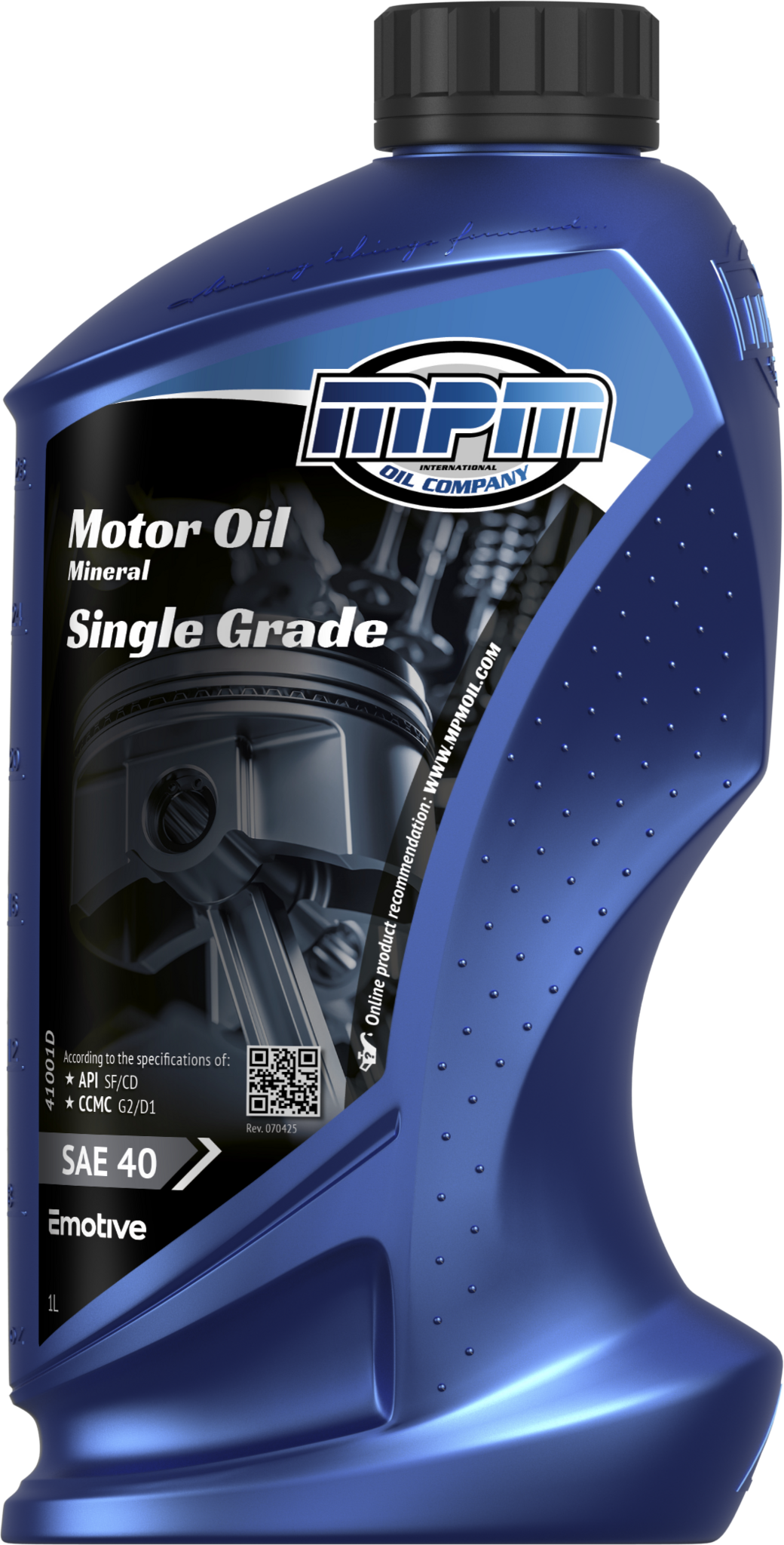 MPM Motorolie SAE 40 Super Single Grade | 1 Liter | 41001D