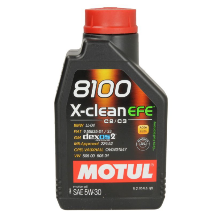 Motul 5W30 8100 X-Clean EFE | Premium Synthetic | 1 liter | 109470