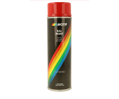 Motip Rallye rood RAL 3000 |  500 ml spuitbus / spray | nummer 04105