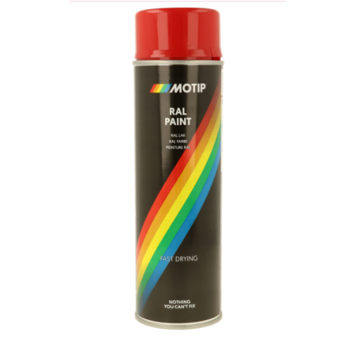 Motip Spuitbus rallye rood RAL3000 500ml 04105