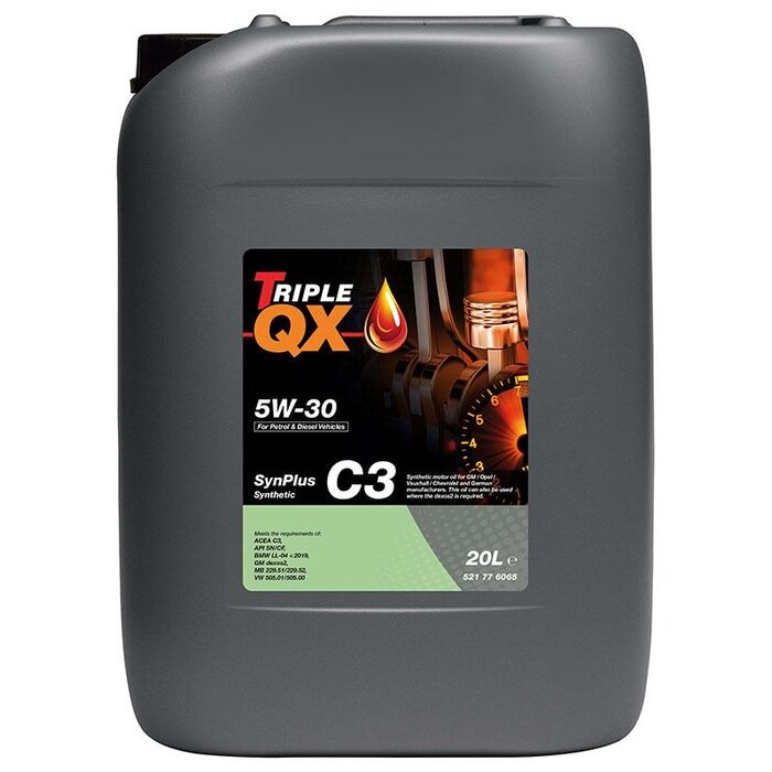 Triple QX Synplus Motorolie C3 5W-30 | Synthetisch | 20 Liter