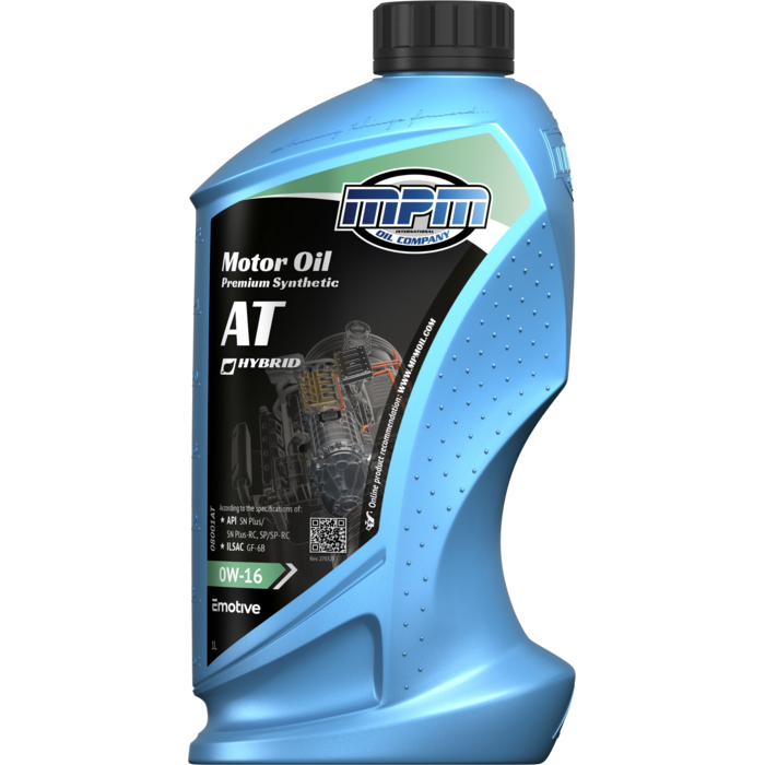 MPM Motorolie 0W16 AT Premium Synthetisch | 1 Liter | 08001A