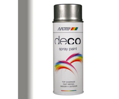 Motip Deco paint 400 ML | ral 9007 | Grijs alu. HG