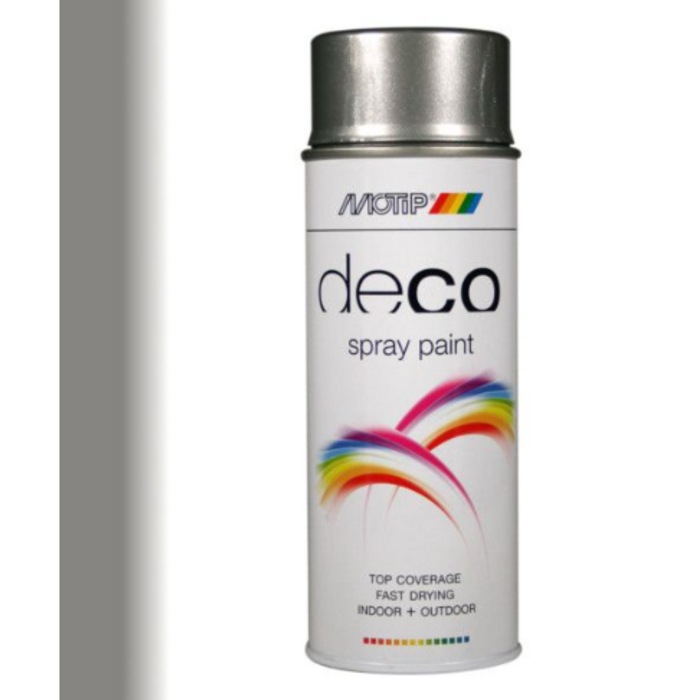 Motip Deco paint 400 ML | ral 9007 | Grijs alu. HG
