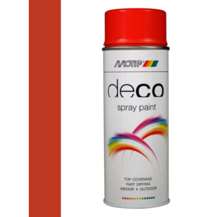 Motip Deco paint 400 ML | ral 2002 | Bloed oranje HG