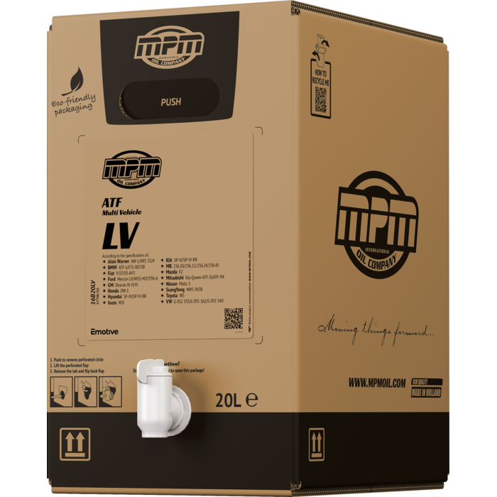 MPM ATF Automatische Versnellingsbakolie LV | 20 Liter | Bag In Box |16000LV