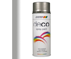 Motip Deco paint 400 ML | ral 9006 |  Wit Aluminium Metallic HG