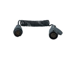 Carpoint Trailer Verlengkabel 13-polig Spiraal (Stekker – Stekkerdoos) – 3 Meter Flexibel & Uittrekbaar