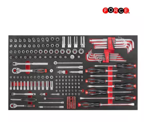 Force Tools 706-delige Gereedschapswagen | Jumbo Black Edition | 10318M-607