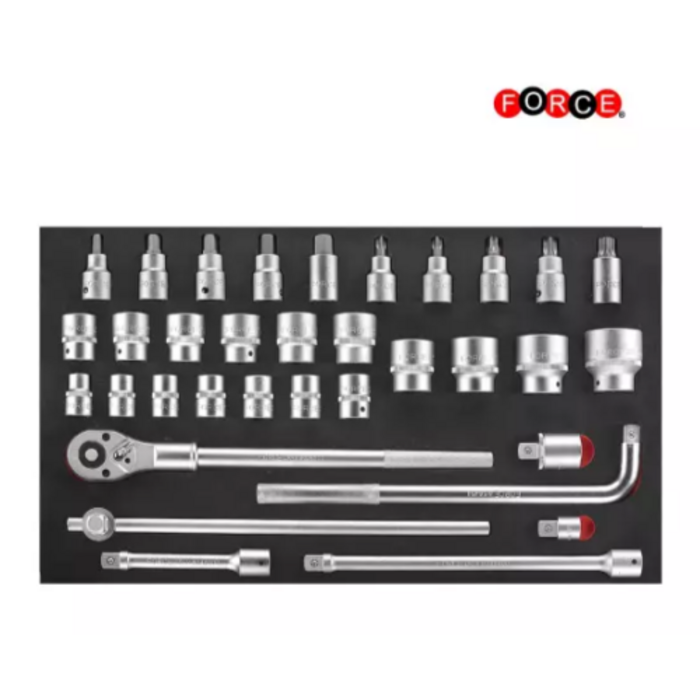 Force Tools 706-delige Gereedschapswagen | Jumbo Black Edition | 10318M-607