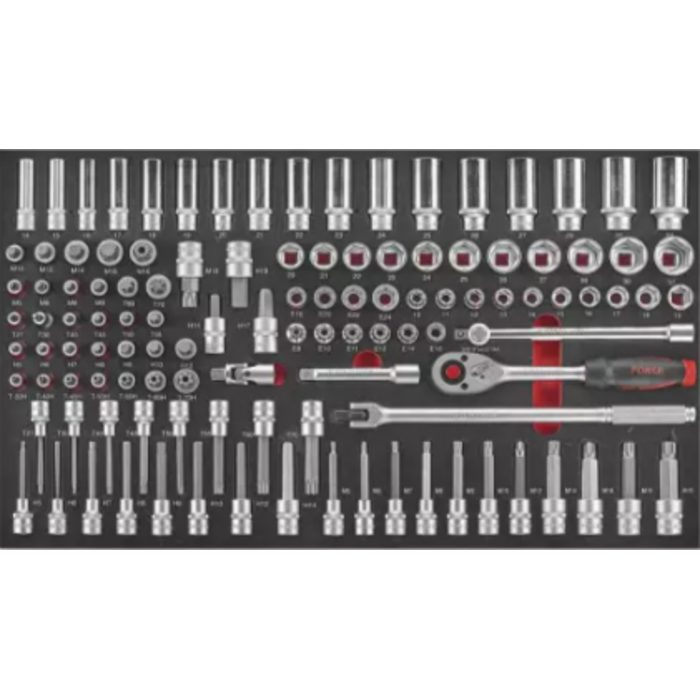 Force Tools 610-delige Gereedschapswagen | Black Edition | 10318M-610A