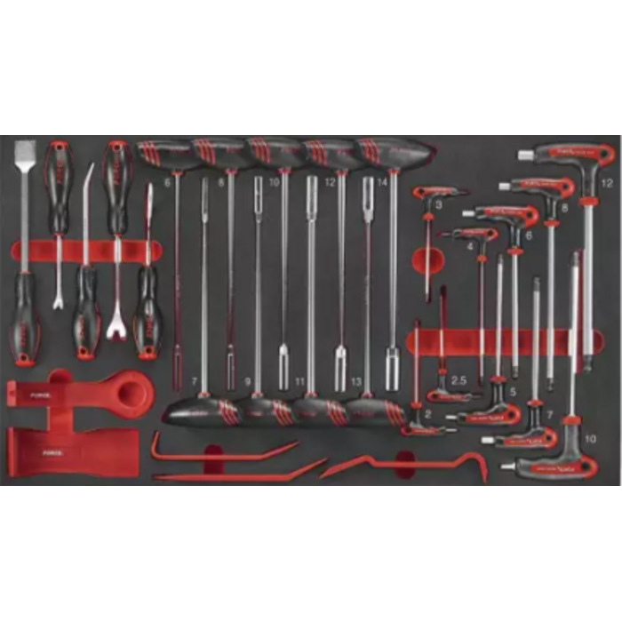 Force Tools 610-delige Gereedschapswagen | Black Edition | 10318M-610A