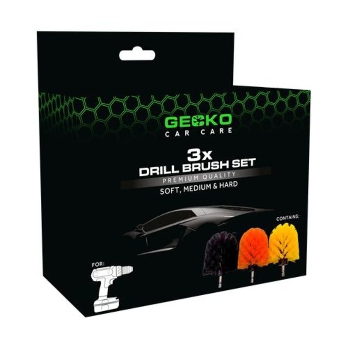 Gecko Boorborstel Set 3-delig | Zacht - Medium - Hard | 687811