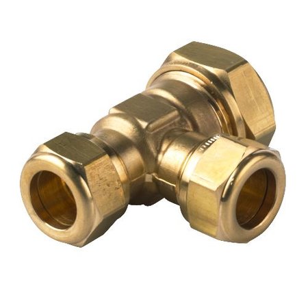 VSH messing T-koppeling 22 x 15 x 15 knel