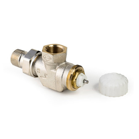 Heimeier V-exact thermostaatkraan 1/2" haaks verkeerd