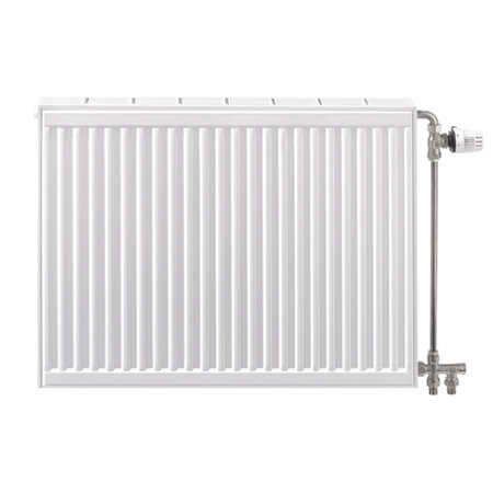 Heimeier 1/2" radiatorbocht 90 graden vernikkeld