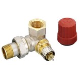 Danfoss RA-N thermostaatkraan 1/2" dubbel haaks links