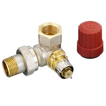 Danfoss RA-N thermostaatkraan 1/2" dubbel haaks links