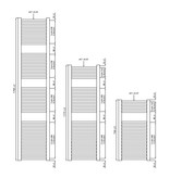 Thermrad Core-4 764 hoog x 500 breed - wit